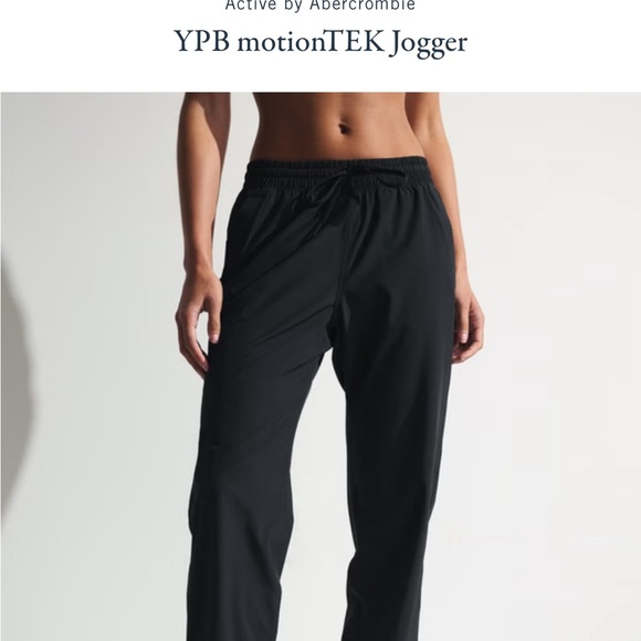 Abercrombie & Fitch Pants - Abercrombie & Fitch YPB motionTEK Black Joggers